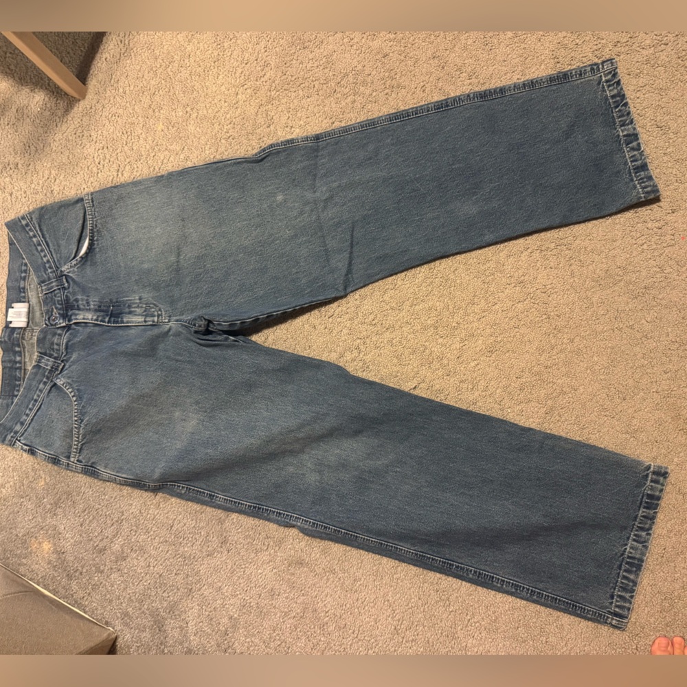 Aaron Chang Blue Relaxed Jeans Classic Fit